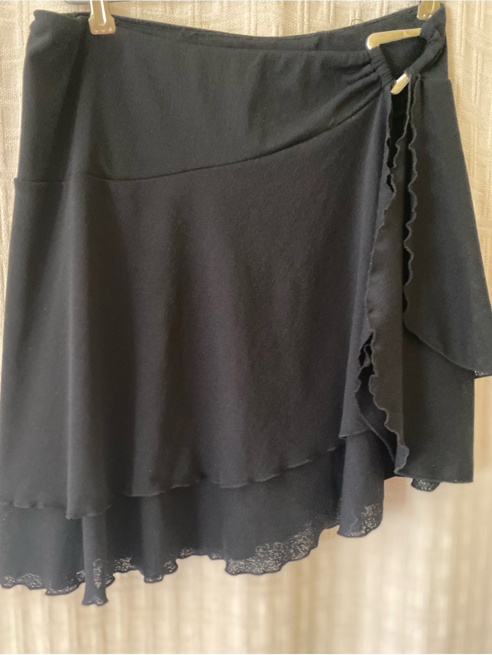 Black Ruffle Bathing Suit Cover-up